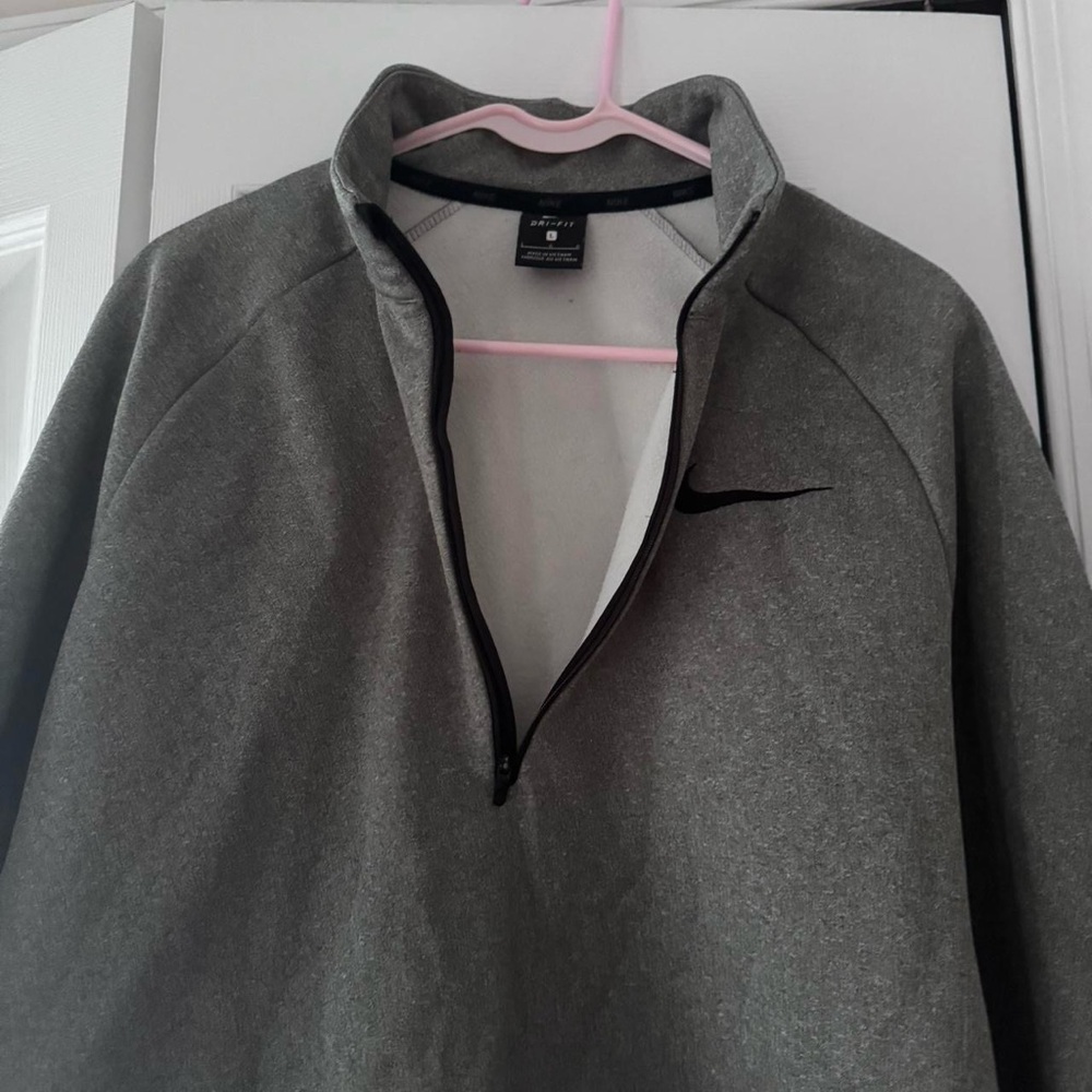 Nike Gray Quarter-Zip Jacket - image 4